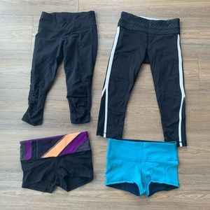 Lululemon shorts and crop bundle